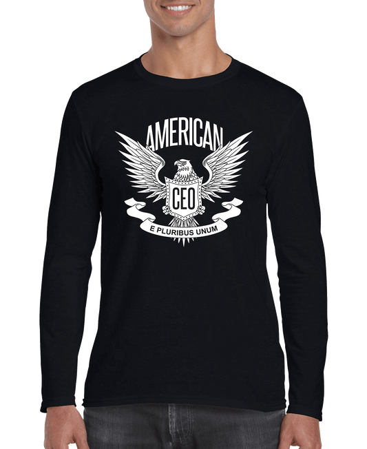 American CEO Patriotic Eagle Mens Long Sleeve Shirt